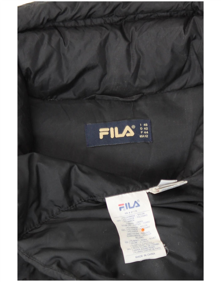 Casaco acolchoado feminino Fila IT 48 XL preto poliamida