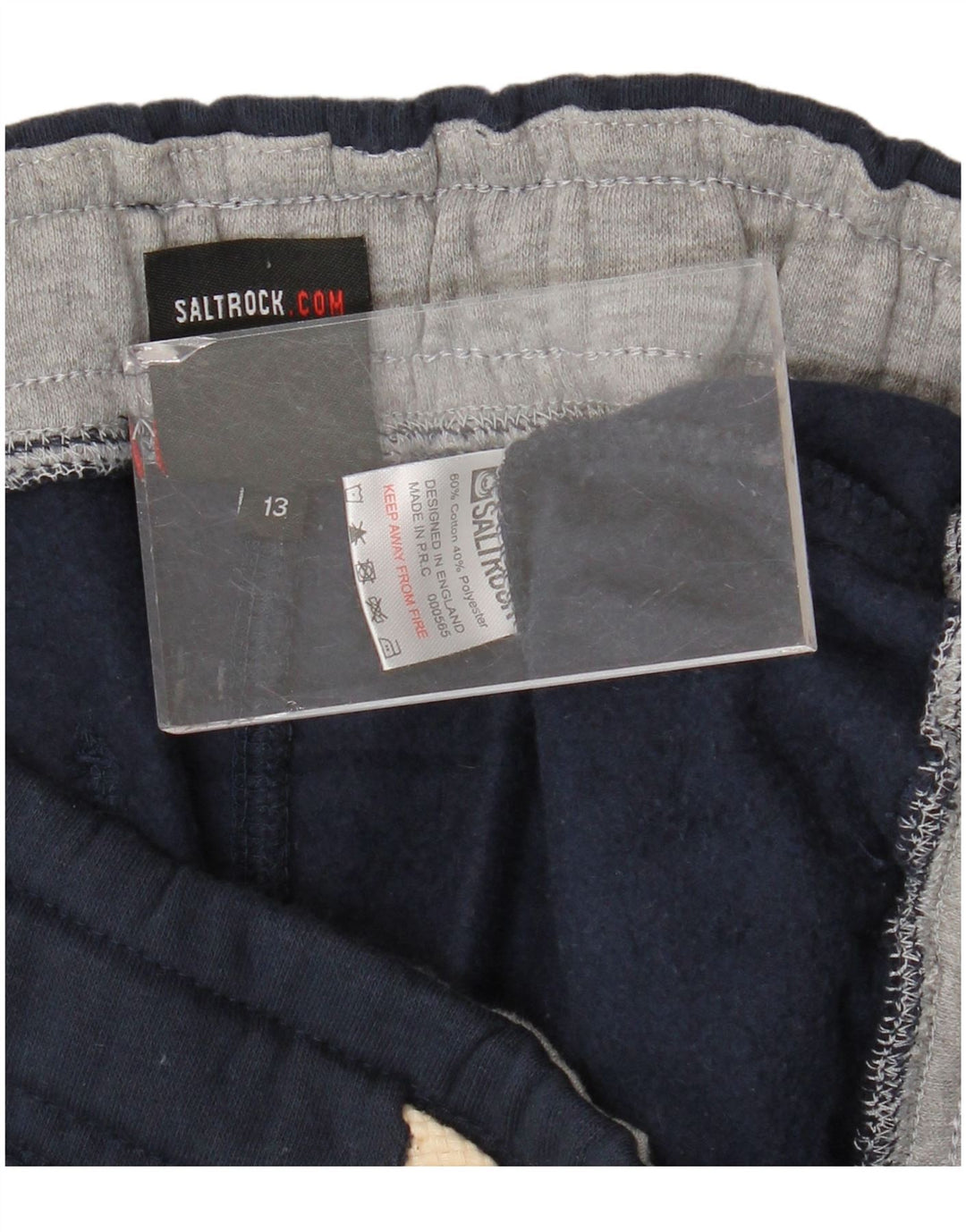 Calça de treino estampada para meninos SALTROCK 12-13 anos algodão azul marinho