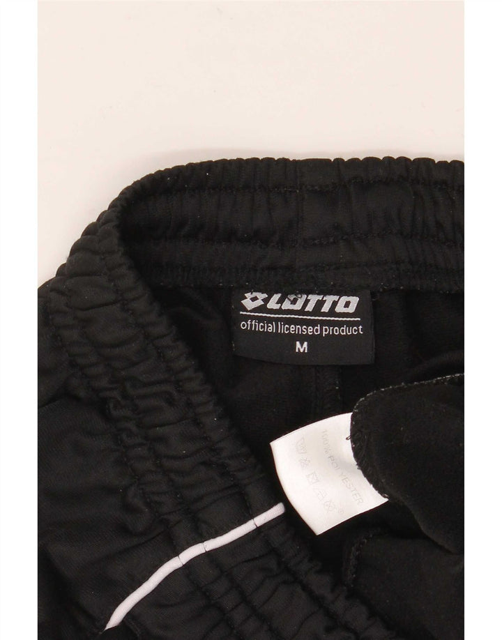 Lotto Mens Calças de treino Joggers poliéster preto médio