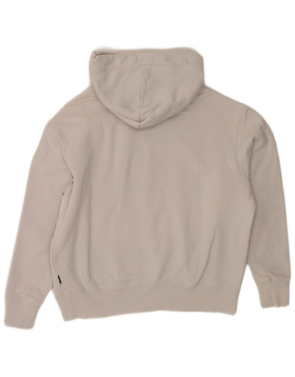 Converse feminino crop gráfico oversized moletom com capuz UK 6 XS algodão cinza