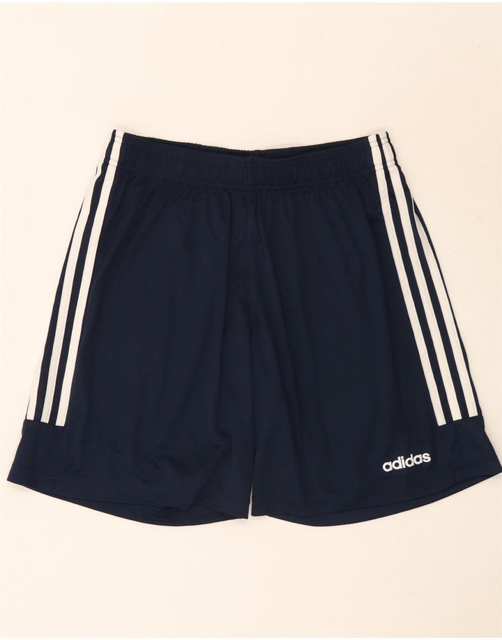 Shorts esportivos masculinos Adidas Aeroready grandes poliéster azul marinho