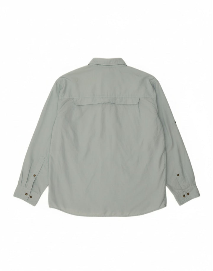 Camisa masculina L.L.BEAN XL azul nylon