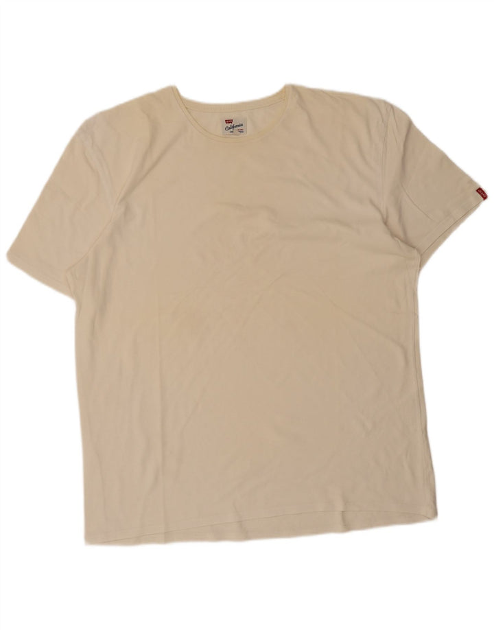 Camiseta masculina Levi's Top 3XL algodão branco