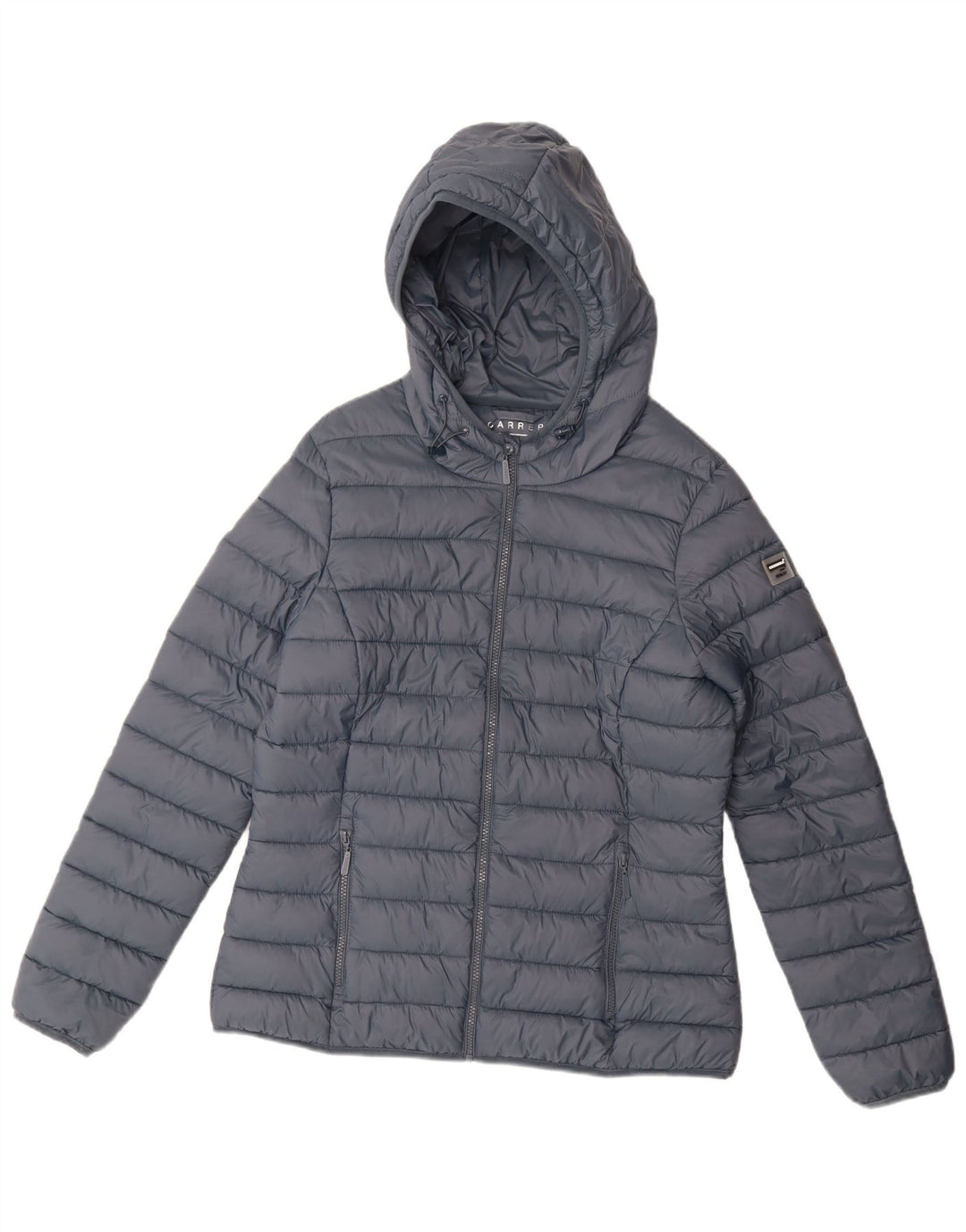 Jaqueta acolchoada com capuz feminino Carrera UK 16 grande azul poliamida