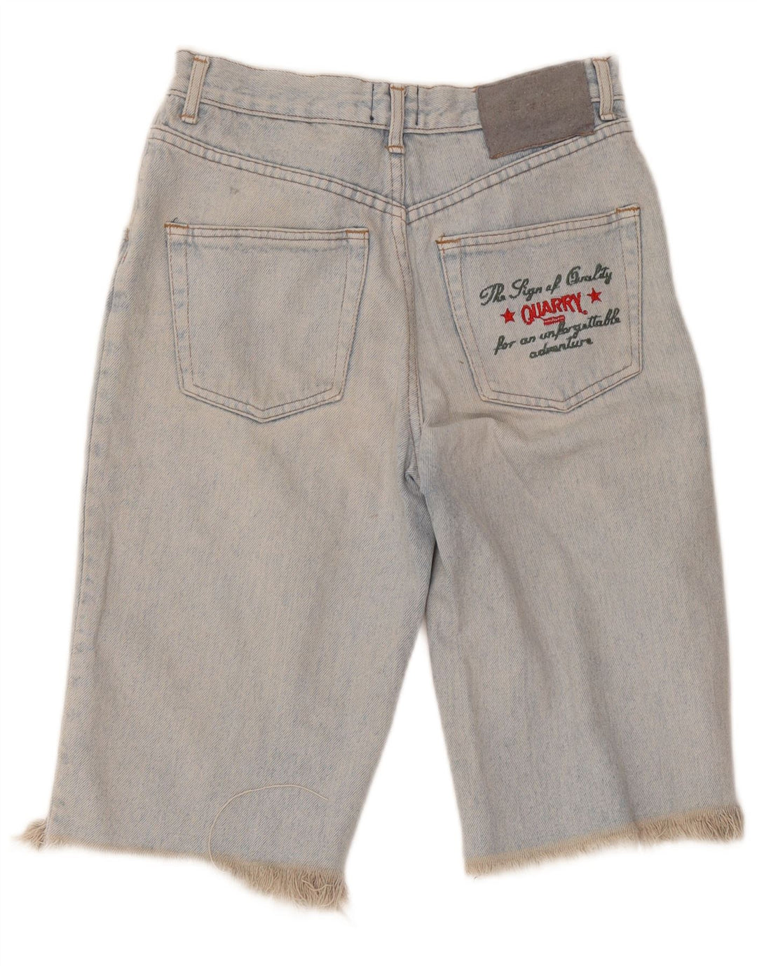 Shorts jeans gráfico masculino Quarry W30 azul médio