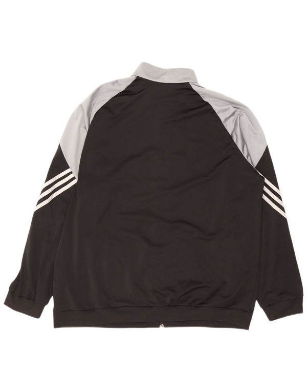 Adidas Mens Treino Top Jacket 2XL Preto Colourblock Poliéster