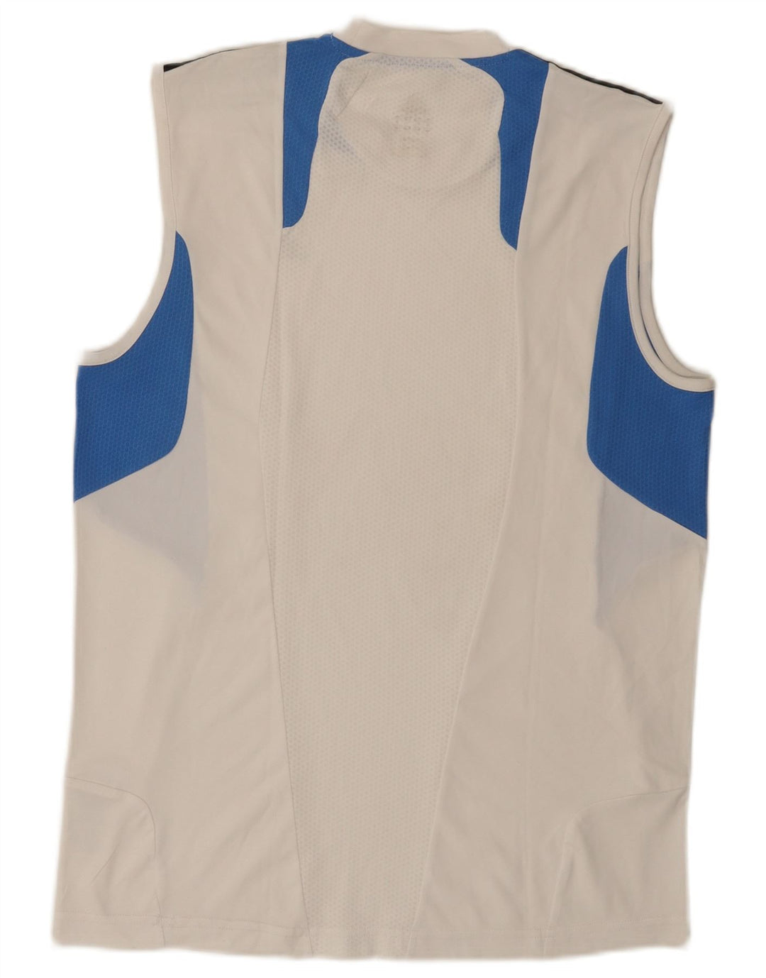 Adidas Mens Climacool Vest Top Médio Branco Colourblock Poliéster