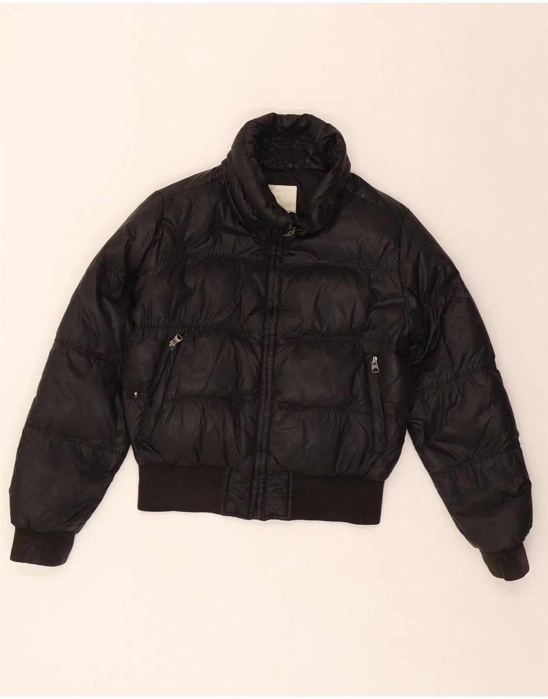 Jaqueta acolchoada DIESEL para meninas 7-8 anos médio preto nylon