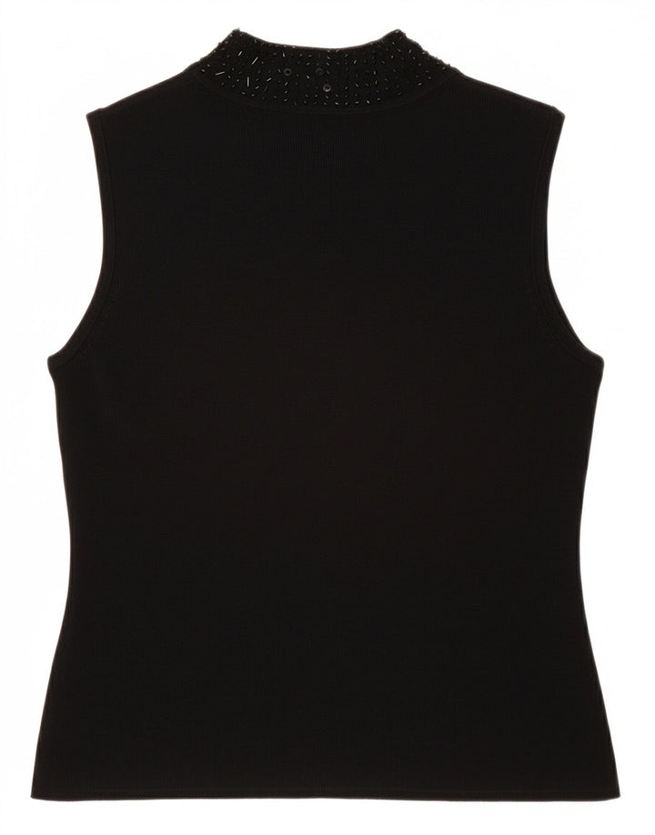 Blusa feminina sem mangas SKY DESIGN US 2 XS preto rayon