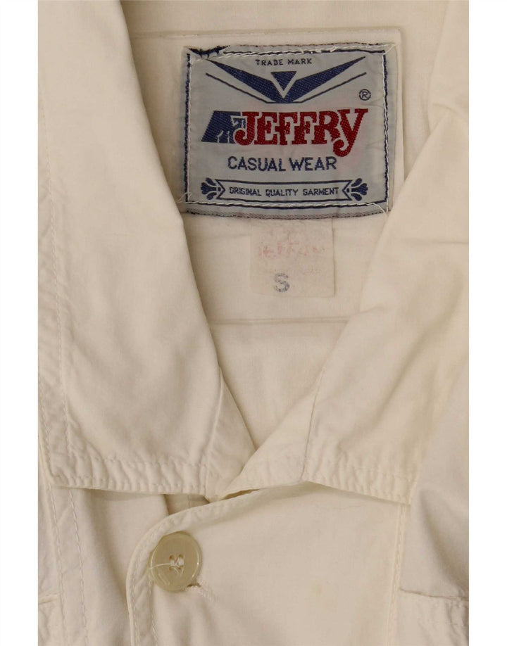 Jaqueta bomber masculina vintage UK 36 pequena branca