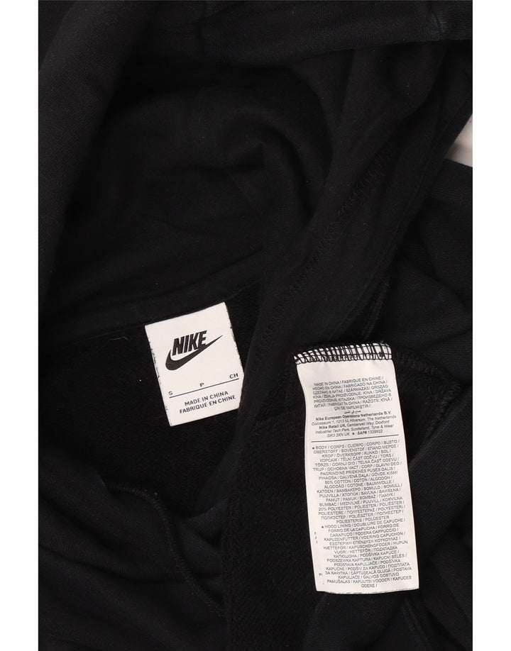 Nike Mens Hoodie Jumper Pequeno Algodão Preto
