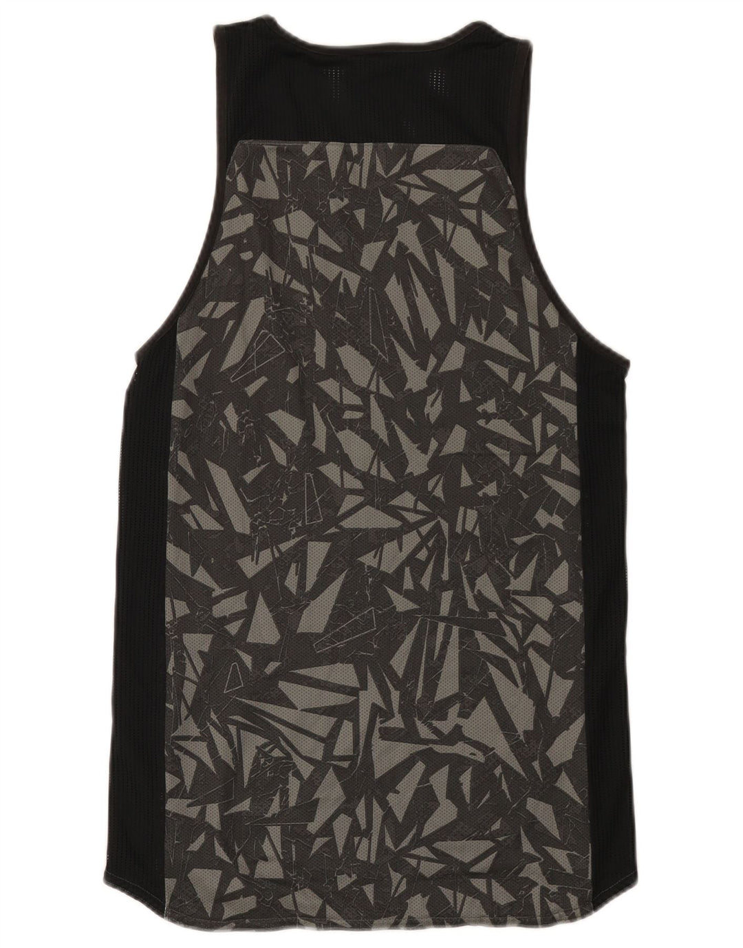 Adidas Mens Colete Top Pequeno Algodão Geométrico Preto