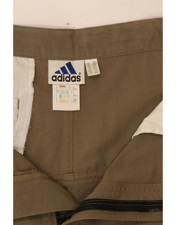 Adidas Mens Cargo Shorts Grande W34 Cáqui Poliamida