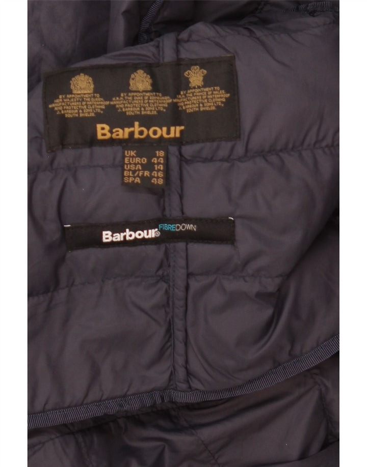 Jaqueta acolchoada feminina Barbour UK 18 XL azul marinho