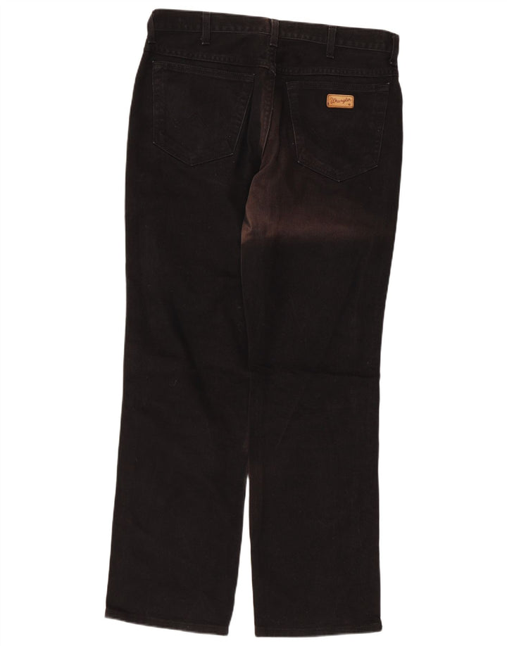 Wrangler Masculino Texas Straight Jeans W34 L31 Algodão Preto