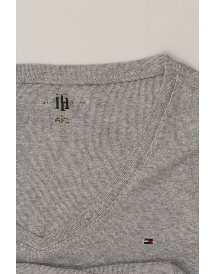 Camiseta feminina TOMMY HILFIGER UK 12 cinza médio