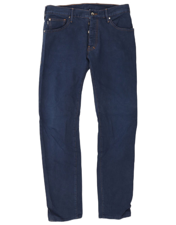 Armani Mens Slim Jeans W31 L30 Azul Algodão