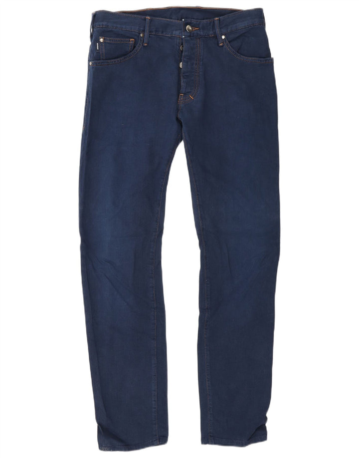 Armani Mens Slim Jeans W31 L30 Azul Algodão
