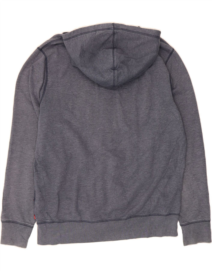 LEVI'S Mens Zip Hoodie Sweater 2XL Blue Cotton Vintage Levi's and Second-Hand Levi's from Messina Hembry 