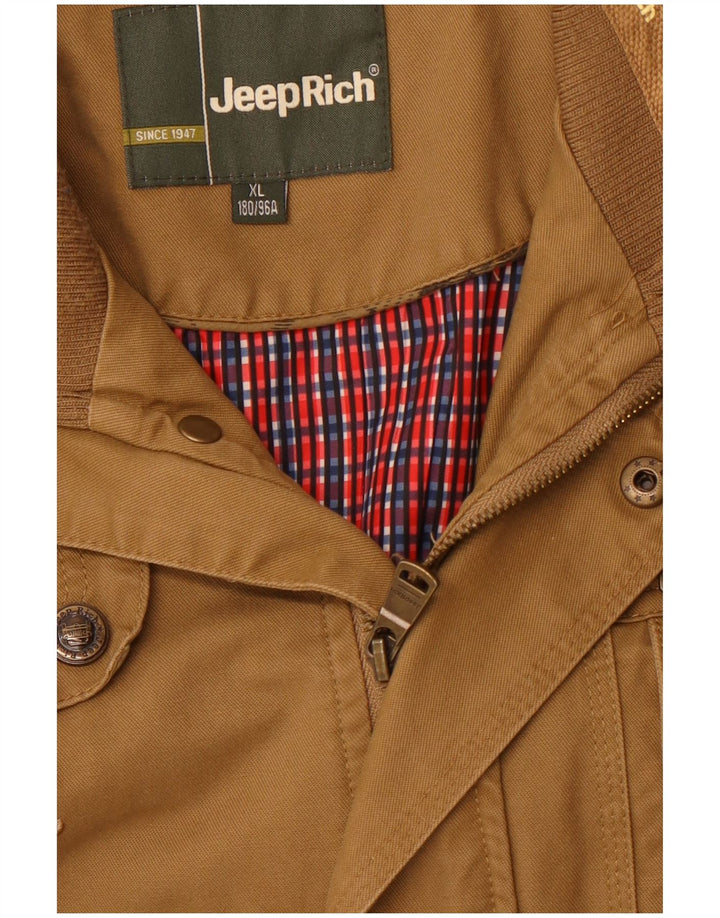 Jaqueta militar masculina Jeep Rich UK 42 XL marrom