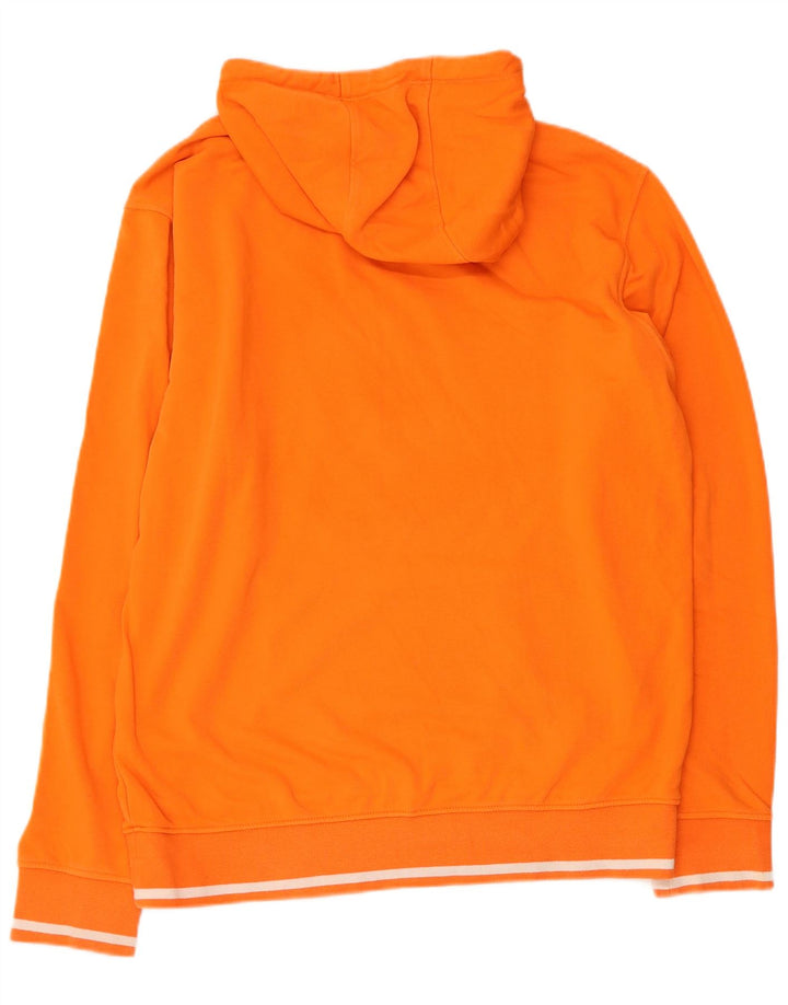 ELLESSE moletom com capuz gráfico masculino XL laranja algodão