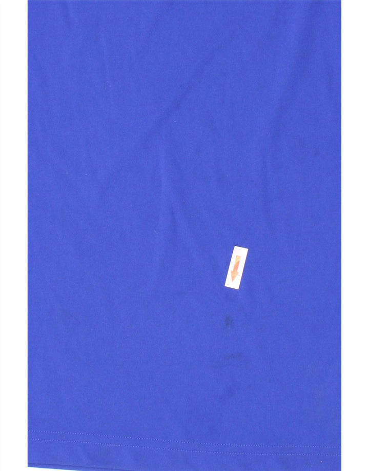 Camiseta Adidas Boys Climalite Top 9-10 Anos Azul Poliéster