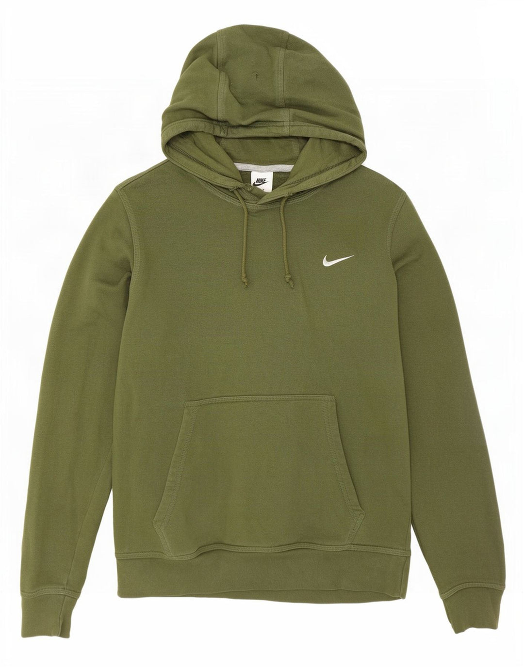 Nike Mens Hoodie Jumper Médio Algodão Cáqui