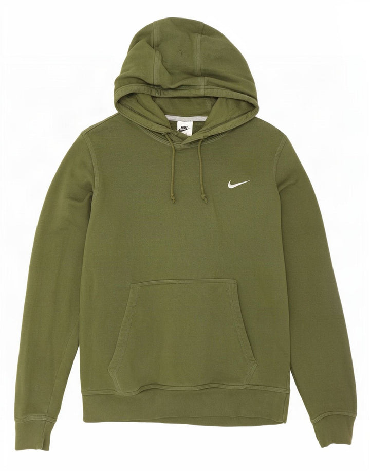Nike Mens Hoodie Jumper Médio Algodão Cáqui