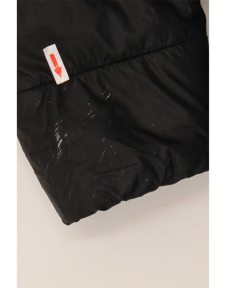 Casaco acolchoado com capuz feminino Adidas Reino Unido 16/18 grande poliéster preto