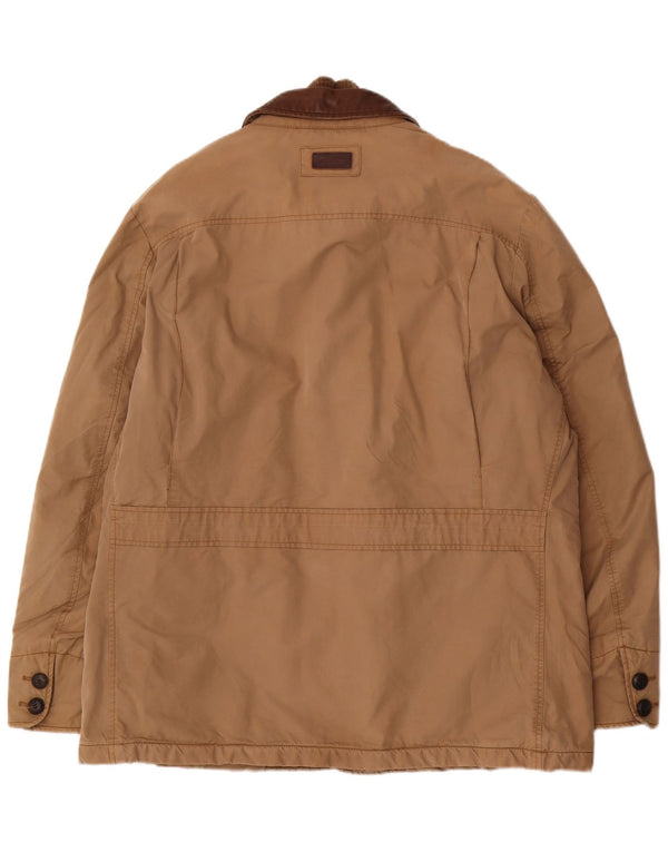 Jaqueta utilitária masculina Marlboro Classics EU 54 2XL algodão marrom