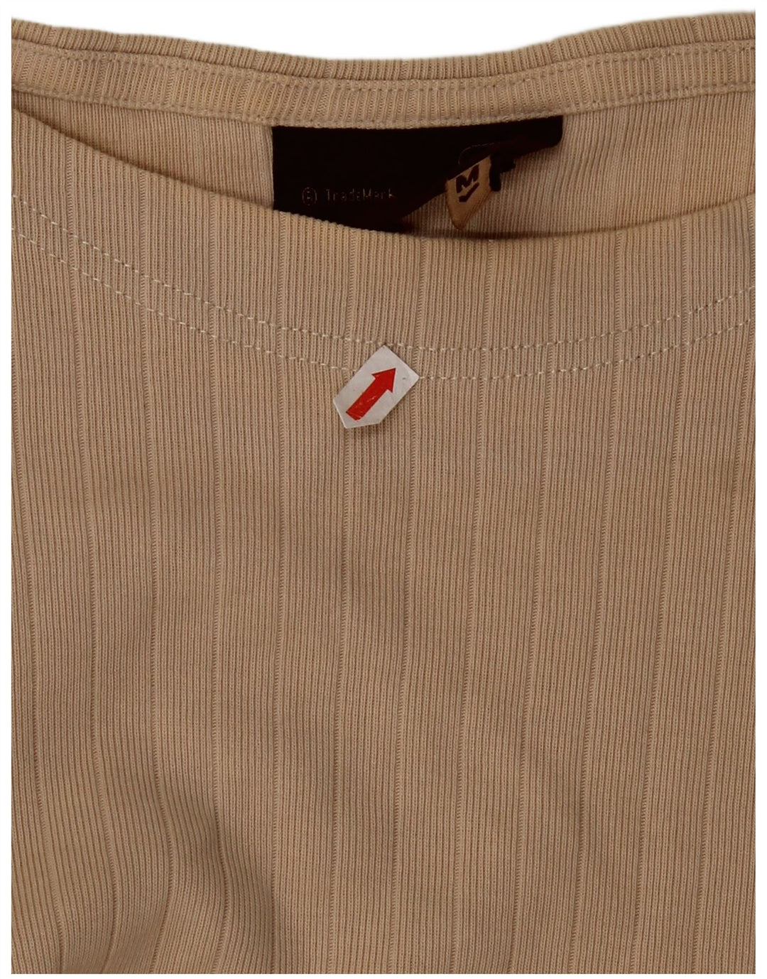 Top masculino Gas manga comprida algodão bege médio