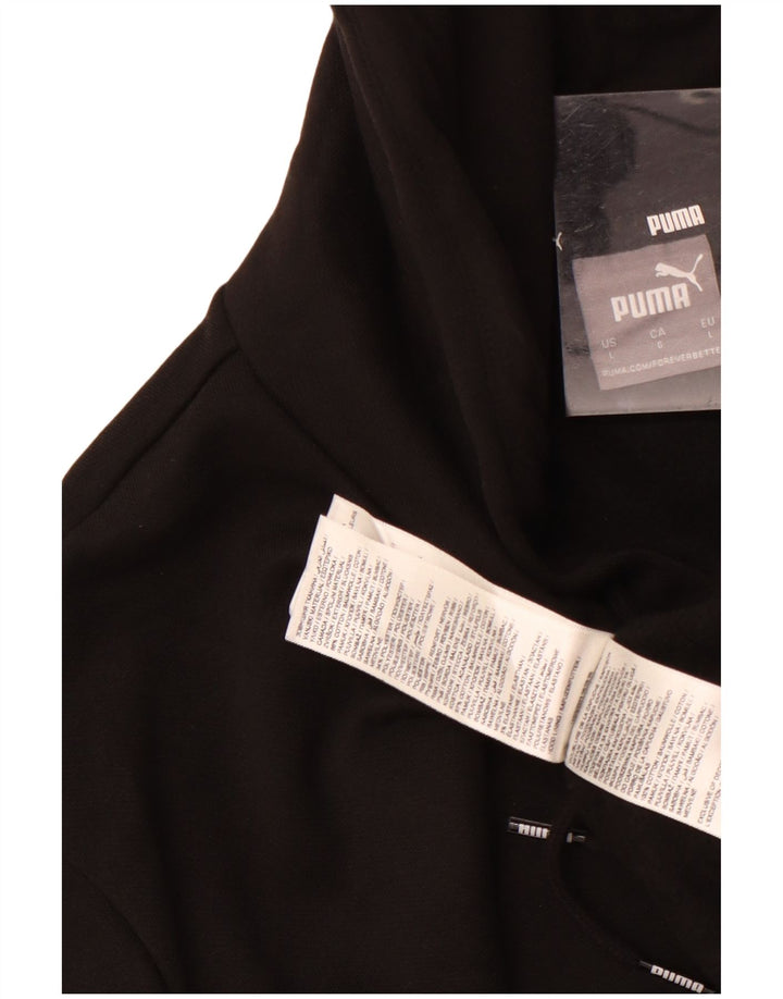 Puma Mens Hoodie Jumper Grande Algodão Preto