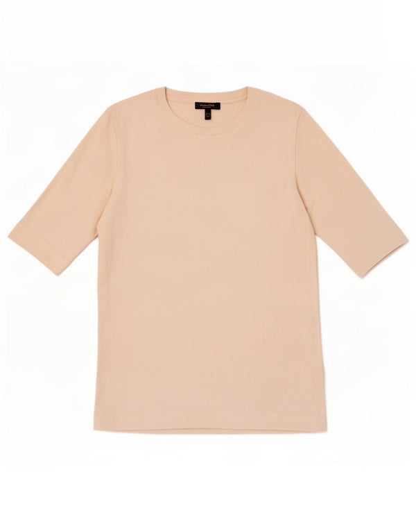 Camiseta feminina Massimo Dutti UK 6 XS algodão branco