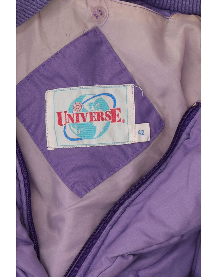 Casaco acolchoado feminino Univers EU 42 grande poliéster roxo