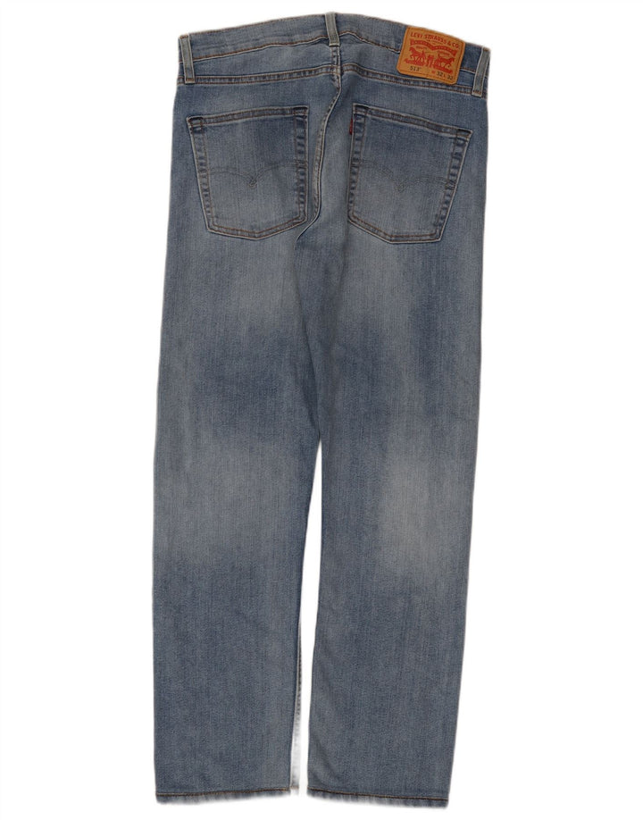 Levi's Masculino 513 Straight Jeans W32 L28 Azul Algodão