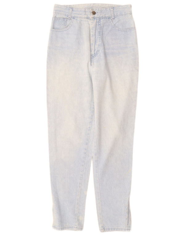 POP 84 Jeans Cônicos Femininos de Cintura Alta IT 42 Médio W28 L28 Algodão Azul