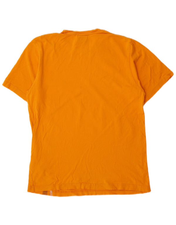 Camiseta masculina Nike Top UK 39/41 algodão listrado laranja médio