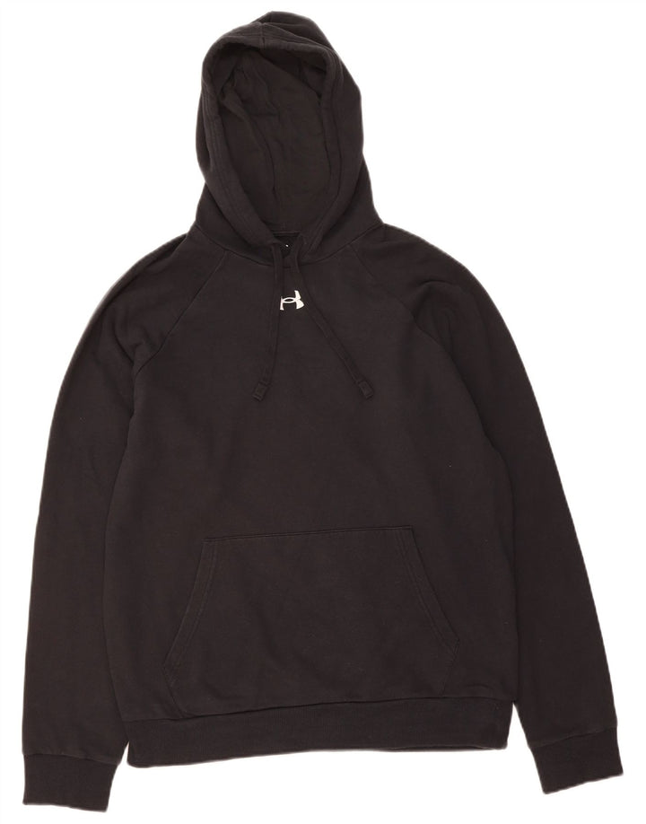 UNDER ARMOUR Suéter masculino com capuz médio algodão preto