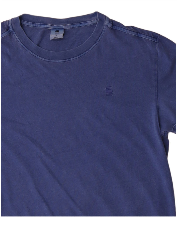 Camiseta masculina G-Star top pequeno algodão azul