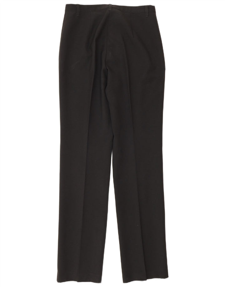 Calça feminina de terno reto Benetton W28 L32 preta