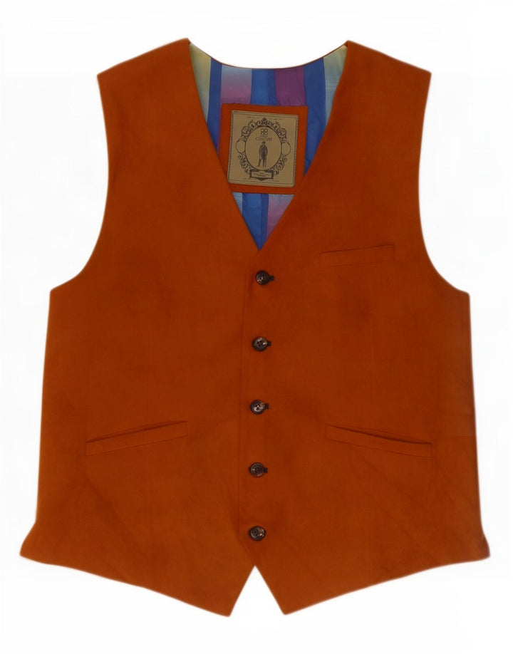 Colete masculino Cavani pequeno poliéster colorblock marrom