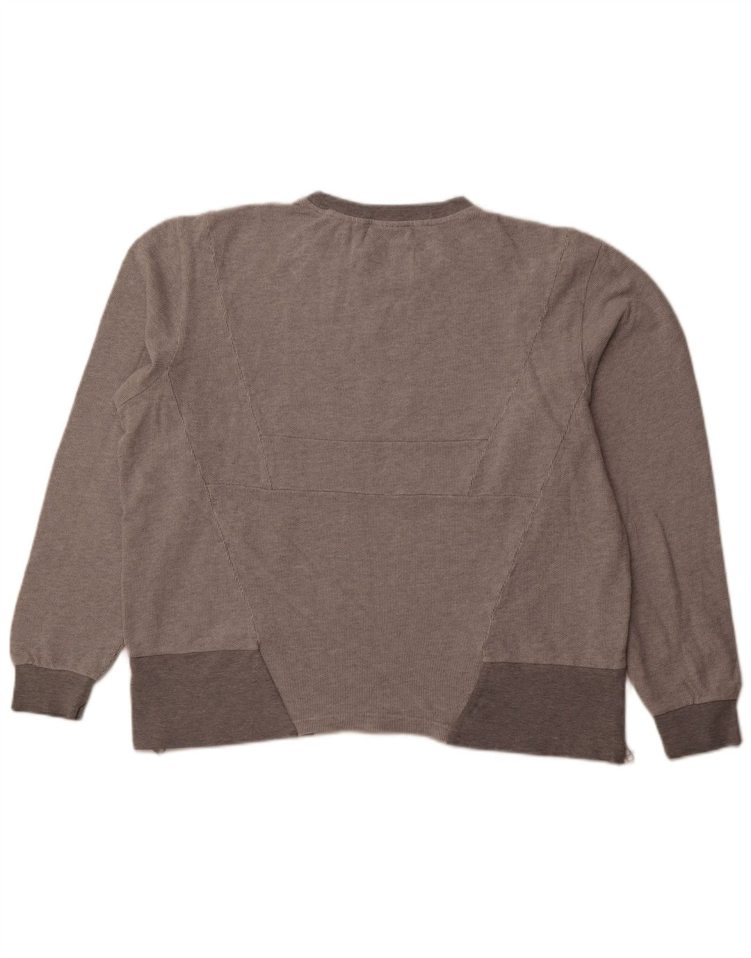 ADIDAS Womens Oversized Sweatshirt Jumper UK 18 XL Cinza Algodão