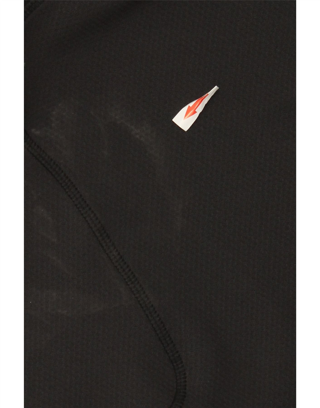 Nike Mens Zip Neck Top Manga Longa Reino Unido 42/44 Grande Poliéster Preto