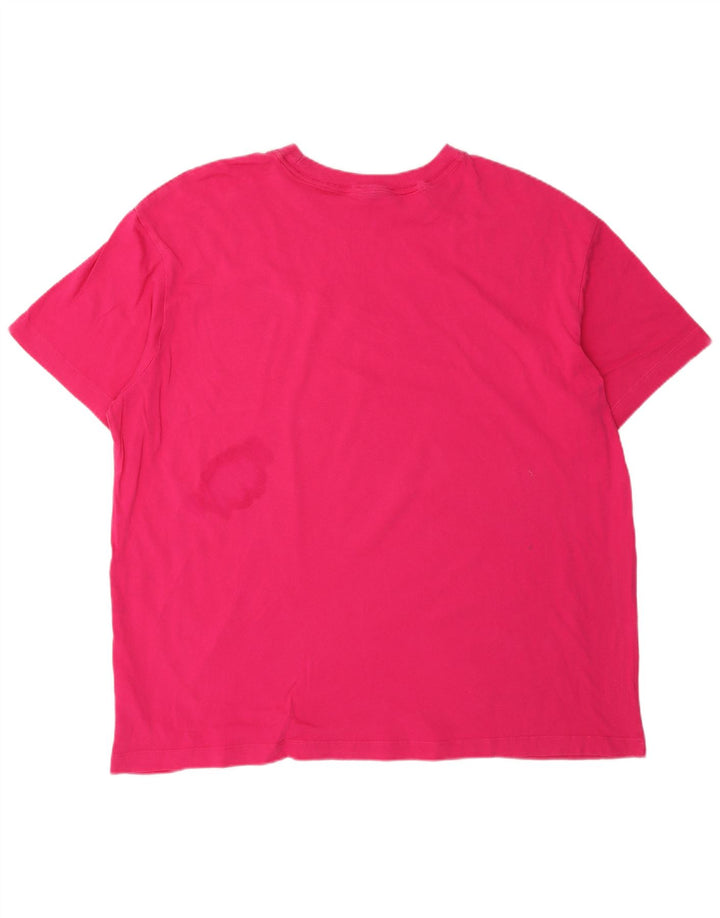 Camiseta gráfica masculina NIKE Top XL algodão rosa