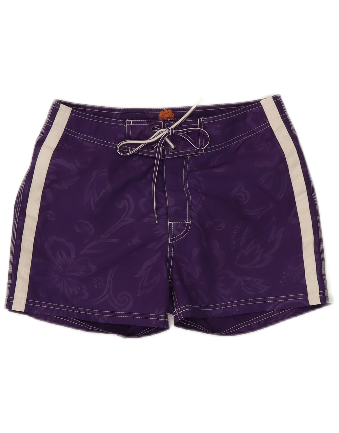 Shorts de natação masculino Sundek pequeno roxo floral