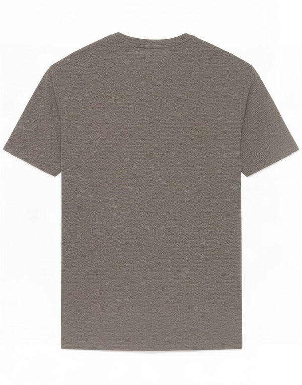 Camiseta gráfica masculina Penguin Top XL algodão manchado cinza
