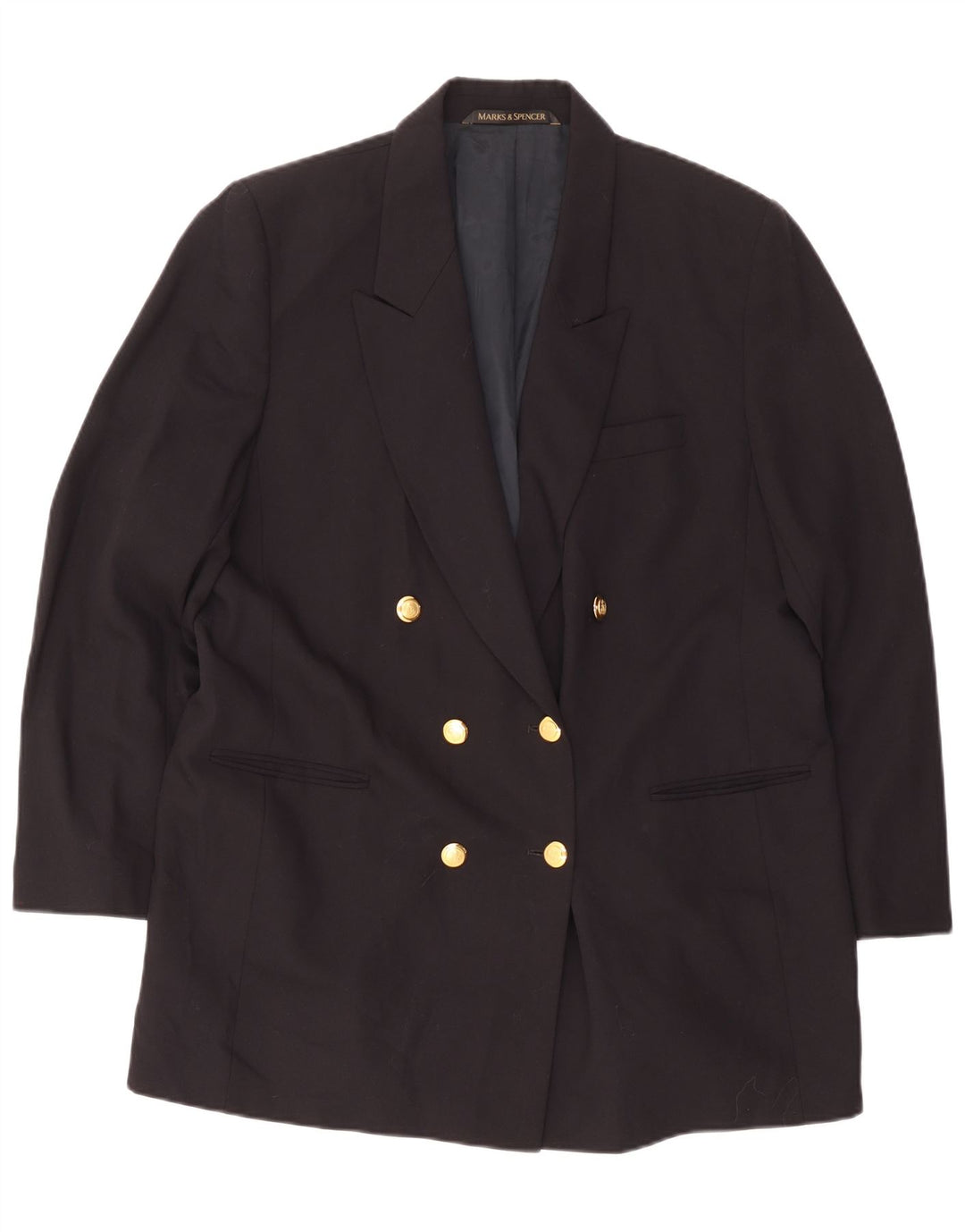 Jaqueta Marks & Spencer Feminina St. Michael Blazer Reino Unido 20 2XL Azul Marinho
