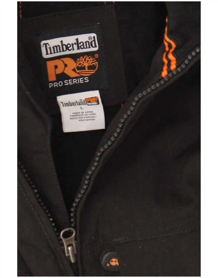 Jaqueta corta-vento masculina Timberland UK 40 grande poliamida preta
