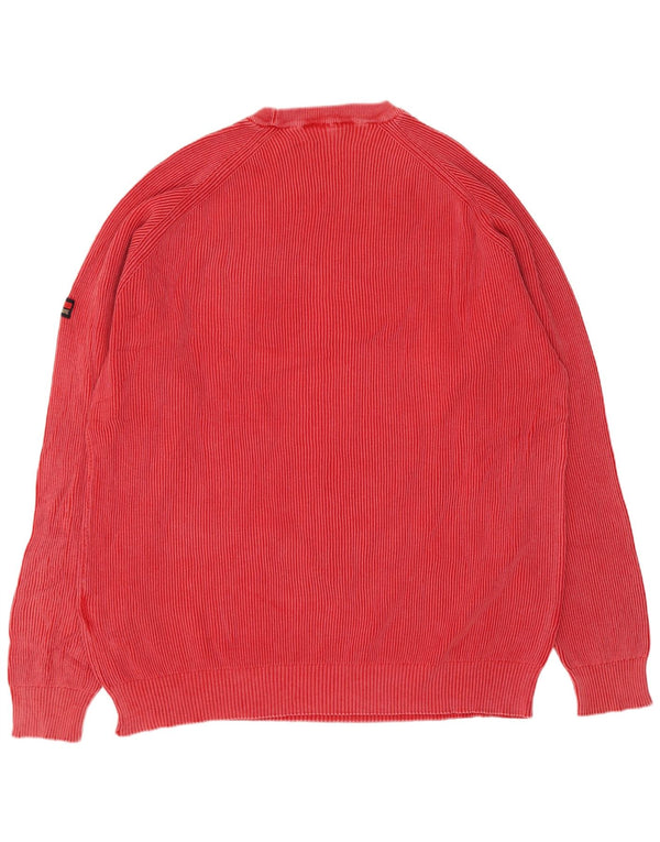 Suéter masculino Navigare com gola redonda 2XL algodão vermelho