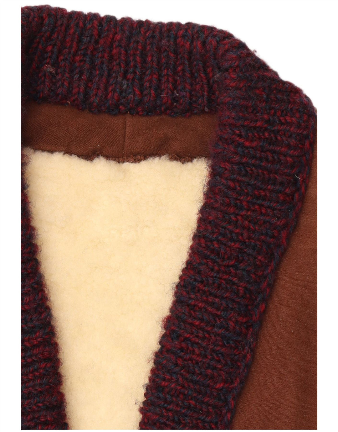 Colete Sherpa Masculino Vintage UK 38 Marrom Médio